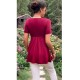Pregnant Women Casual Solid Color V-Neck Short Sleeve Drawstring Dress Pregnant Women Casual Solid Color V-Neck Short Sleeve Drawstring Dress