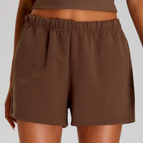 Women Fashion Casual Solid Color High Waist Loose Sports Shorts Women Fashion Casual Solid Color High Waist Loose Sports Shorts