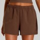 Women Fashion Casual Solid Color High Waist Loose Sports Shorts Women Fashion Casual Solid Color High Waist Loose Sports Shorts