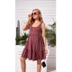 Pregnant Women Casual Solid Color Sleeveless Ruffled Dress Pregnant Women Casual Solid Color Sleeveless Ruffled Dress