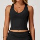 Women Casual Solid Color Quick-Dry Sports Tank Top Women Casual Solid Color Quick-Dry Sports Tank Top