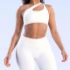 Women Fashion Sexy Solid Color Slant Shoulder Backless Seamless Sports Bra Women Fashion Sexy Solid Color Slant Shoulder Backless Seamless Sports Bra