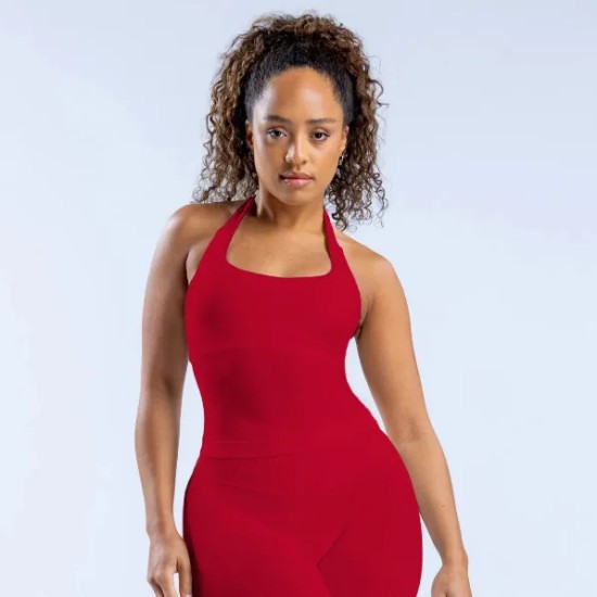 Women Fashion Sexy Solid Color Halter-Neck Sports Yoga Tank Top Women Fashion Sexy Solid Color Halter-Neck Sports Yoga Tank Top