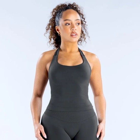 Women Fashion Sexy Solid Color Halter-Neck Sports Yoga Tank Top Women Fashion Sexy Solid Color Halter-Neck Sports Yoga Tank Top