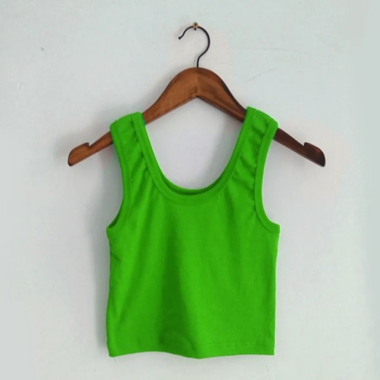 Women Edgy Cheap Basic High-waisted Solid Color Backless Crop Tank Top Women Edgy Cheap Basic High-waisted Solid Color Backless Crop Tank Top