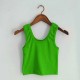 Women Edgy Cheap Basic High-waisted Solid Color Backless Crop Tank Top Women Edgy Cheap Basic High-waisted Solid Color Backless Crop Tank Top