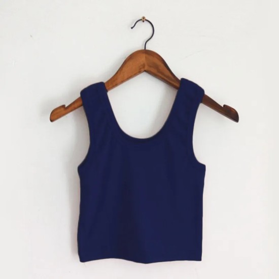 Women Edgy Cheap Basic High-waisted Solid Color Backless Crop Tank Top Women Edgy Cheap Basic High-waisted Solid Color Backless Crop Tank Top