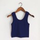 Women Edgy Cheap Basic High-waisted Solid Color Backless Crop Tank Top Women Edgy Cheap Basic High-waisted Solid Color Backless Crop Tank Top