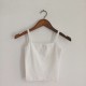 Women Edgy Cheap Basic High-waisted Solid Color Backless Crop Tank Top Women Edgy Cheap Basic High-waisted Solid Color Backless Crop Tank Top