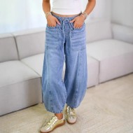 Street Casual Women Loose Jeans