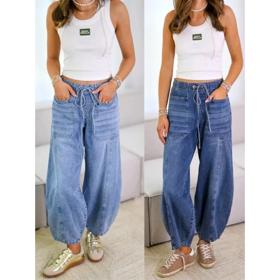 Street Casual Women Loose Jeans Street Casual Women Loose Jeans