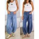 Street Casual Women Loose Jeans Street Casual Women Loose Jeans
