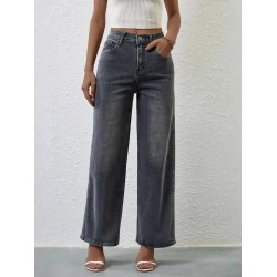 Women Fashion Casual Stretch High Waist Jeans