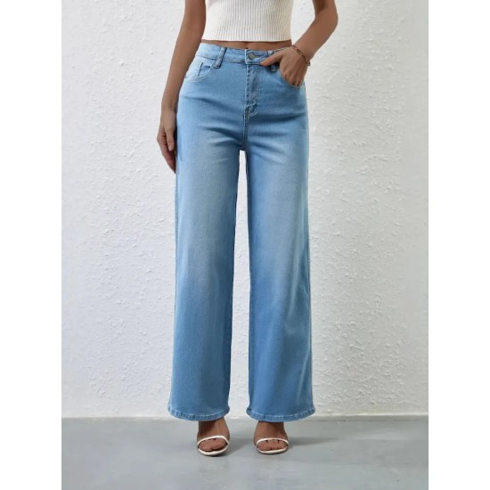 Women Fashion Casual Stretch High Waist Jeans Women Fashion Casual Stretch High Waist Jeans