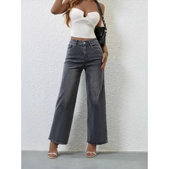 Women Fashion Casual Stretch High Waist Jeans Women Fashion Casual Stretch High Waist Jeans