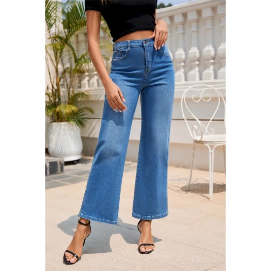Women Fashion Casual Stretch High Waist Jeans Women Fashion Casual Stretch High Waist Jeans