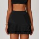 Women Fashion Casual Solid Color High Waist Pleated Pocket Sports Skirt Women Fashion Casual Solid Color High Waist Pleated Pocket Sports Skirt