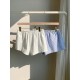 Casual Women Summer Stripe Drawstring Shorts Casual Women Summer Stripe Drawstring Shorts
