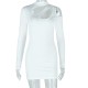 Women Fashion Sexy Solid Color Hollow-Out Round Neck Long Sleeve Tight Dress Women Fashion Sexy Solid Color Hollow-Out Round Neck Long Sleeve Tight Dress