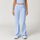 Women Fashion Casual Solid Color High Waist Flared Sports Pants Women Fashion Casual Solid Color High Waist Flared Sports Pants