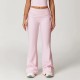 Women Fashion Casual Solid Color High Waist Flared Sports Pants Women Fashion Casual Solid Color High Waist Flared Sports Pants