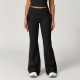 Women Fashion Casual Solid Color High Waist Flared Sports Pants Women Fashion Casual Solid Color High Waist Flared Sports Pants