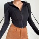 Women Fitness Sports Top Hooded Running Jacket Women Fitness Sports Top Hooded Running Jacket
