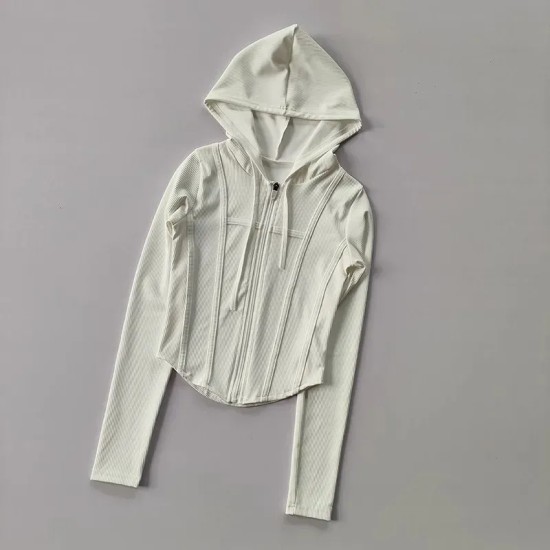 Women Fitness Sports Top Hooded Running Jacket Women Fitness Sports Top Hooded Running Jacket