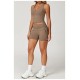 Women Fashion Casual Solid Color Tight Drawstring Yoga Shorts Women Fashion Casual Solid Color Tight Drawstring Yoga Shorts