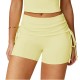 Women Fashion Casual Solid Color Tight Drawstring Yoga Shorts Women Fashion Casual Solid Color Tight Drawstring Yoga Shorts
