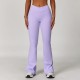 Women Fashion Casual Solid Color Crossed High Waist Tight Flared Yoga Pants Women Fashion Casual Solid Color Crossed High Waist Tight Flared Yoga Pants