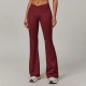 Women Fashion Casual Solid Color Crossed High Waist Tight Flared Yoga Pants Women Fashion Casual Solid Color Crossed High Waist Tight Flared Yoga Pants