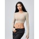 Backless Hollow-Out Tight Sports Long-Sleeve Yoga T-Shirt Backless Hollow-Out Tight Sports Long-Sleeve Yoga T-Shirt