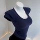 Women Basic Solid Color U Neck Slim Fit T-Shirt Women Basic Solid Color U Neck Slim Fit T-Shirt