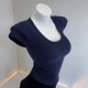Women Basic Solid Color U Neck Slim Fit T-Shirt Women Basic Solid Color U Neck Slim Fit T-Shirt