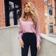 S-XXL Women V Neck Long-sleeve Solid Color Blouse S-XXL Women V Neck Long-sleeve Solid Color Blouse
