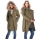 Pregnant Women Fashion Casual Stitching Fur Collar Zipper Multifunctional Hoodies Jacket Pregnant Women Fashion Casual Stitching Fur Collar Zipper Multifunctional Hoodies Jacket
