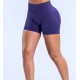 Women Fashion Solid Color High-Elastic Nylon Seamless Low-Waist Yoga Shorts Women Fashion Solid Color High-Elastic Nylon Seamless Low-Waist Yoga Shorts
