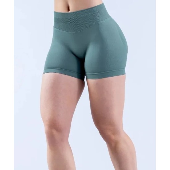 Women Fashion Solid Color High-Elastic Nylon Seamless Low-Waist Yoga Shorts Women Fashion Solid Color High-Elastic Nylon Seamless Low-Waist Yoga Shorts