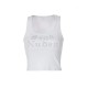 Women'S Fashion Letter Rhinestone Sleeveless Cropped Top Women'S Fashion Letter Rhinestone Sleeveless Cropped Top