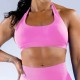 Women Fashion Sexy Solid Color Halter-Neck Seamless Sports Bra Women Fashion Sexy Solid Color Halter-Neck Seamless Sports Bra