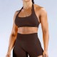 Women Fashion Sexy Solid Color Halter-Neck Seamless Sports Bra Women Fashion Sexy Solid Color Halter-Neck Seamless Sports Bra