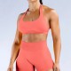Women Fashion Sexy Solid Color Halter-Neck Seamless Sports Bra Women Fashion Sexy Solid Color Halter-Neck Seamless Sports Bra