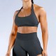 Women Fashion Sexy Solid Color Halter-Neck Seamless Sports Bra Women Fashion Sexy Solid Color Halter-Neck Seamless Sports Bra