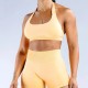 Women Fashion Sexy Solid Color Halter-Neck Seamless Sports Bra Women Fashion Sexy Solid Color Halter-Neck Seamless Sports Bra