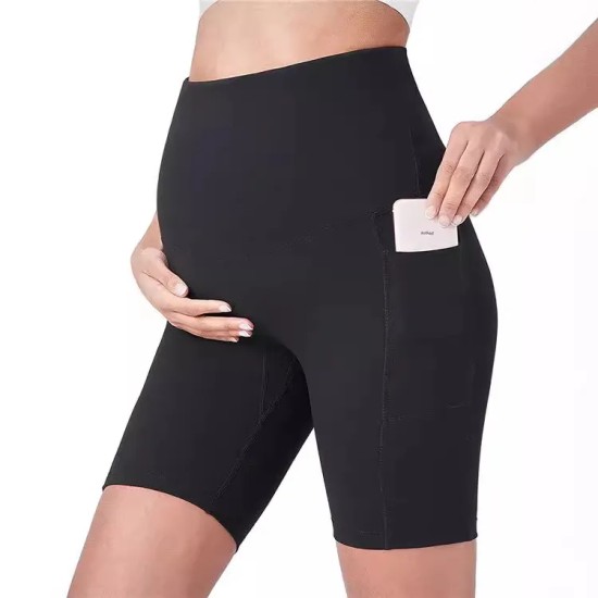 Pregnant Women Casual Solid Color Sports Yoga Shorts Pregnant Women Casual Solid Color Sports Yoga Shorts