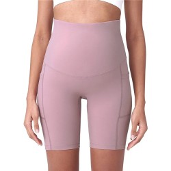 Pregnant Women Casual Solid Color Sports Yoga Shorts