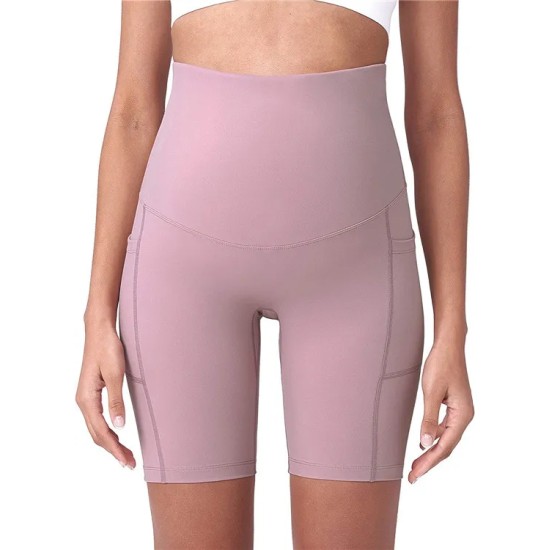 Pregnant Women Casual Solid Color Sports Yoga Shorts Pregnant Women Casual Solid Color Sports Yoga Shorts
