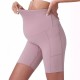 Pregnant Women Casual Solid Color Sports Yoga Shorts Pregnant Women Casual Solid Color Sports Yoga Shorts