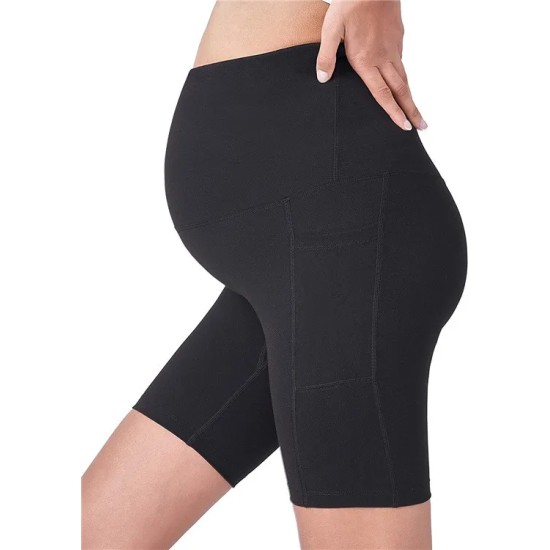 Pregnant Women Casual Solid Color Sports Yoga Shorts Pregnant Women Casual Solid Color Sports Yoga Shorts
